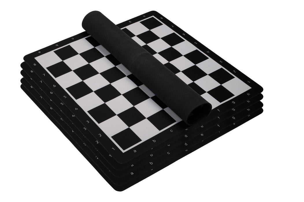 Brain Games LV Schachbrett rollbar, Feld 55 mm, Kunststoff, schwarz weiß