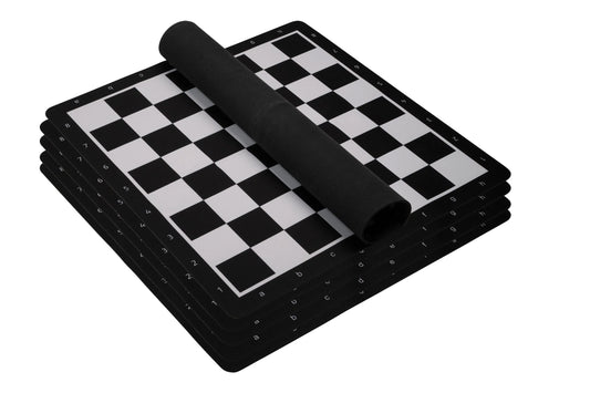 Brain Games LV Schachbrett rollbar, Feld 55 mm, Kunststoff, schwarz weiß