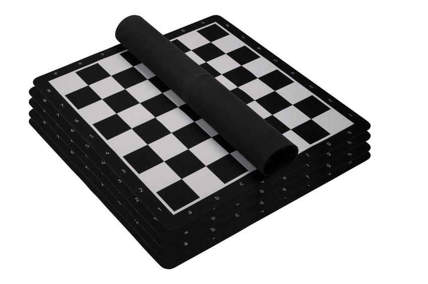 Brain Games LV Schachbrett rollbar, Feld 55 mm, Kunststoff, schwarz weiß
