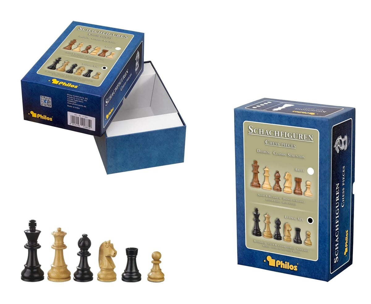 Brain Games LV Schachfiguren Ludwig XIV, KH 65 mm, in Setup Box