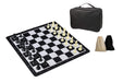 Brain Games LV Schachset, rollbar, Feld 55 mm, mit Kunstofffiguren und Tragetasche