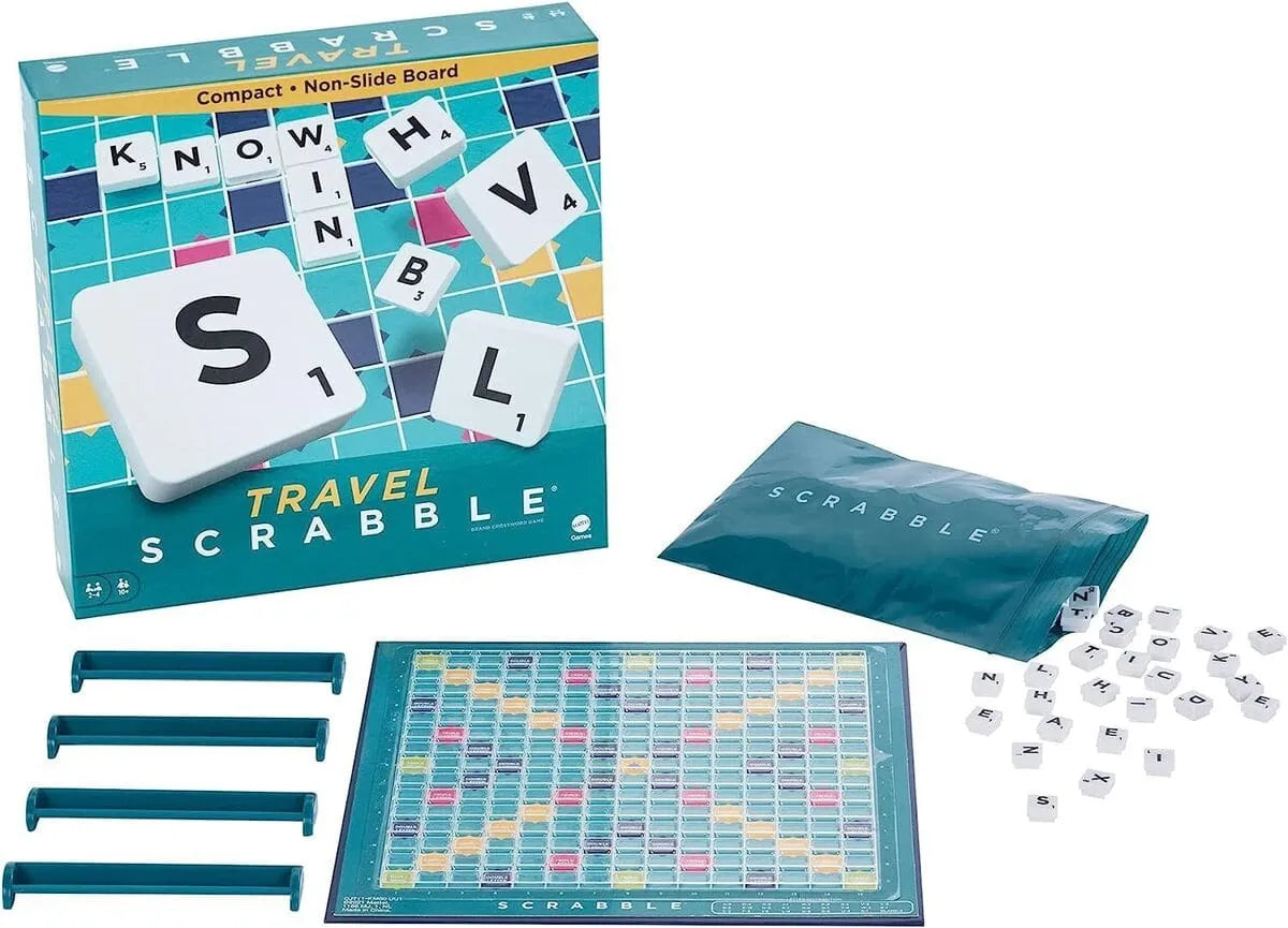 Brain Games LV Galda spēle Scrabble, ceļojuma (EN)