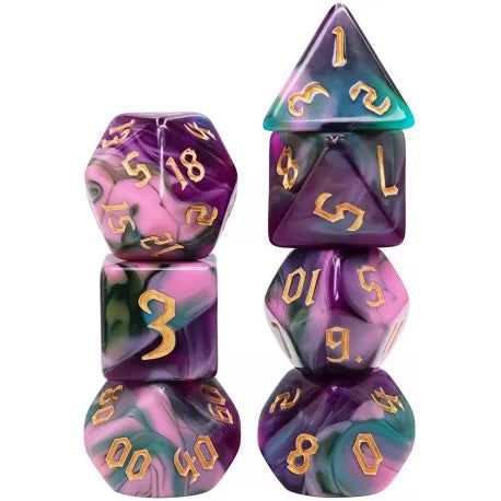 7 Dices set - Night Elves