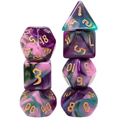 7 Dices set - Night Elves