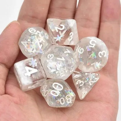 Set of 7 Resin Dice – Insert Range – Boxed – Winter