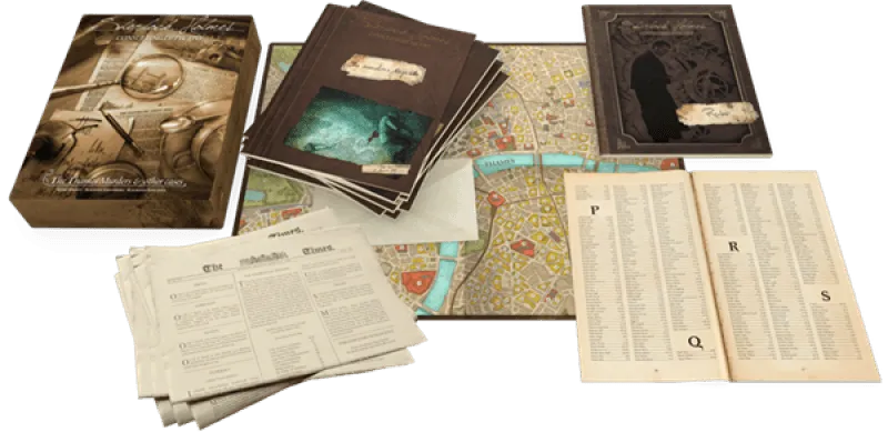 Brain-Games.lv galda spēles Sherlock Holmes Consulting Detective: Thames Murders & Other Cases