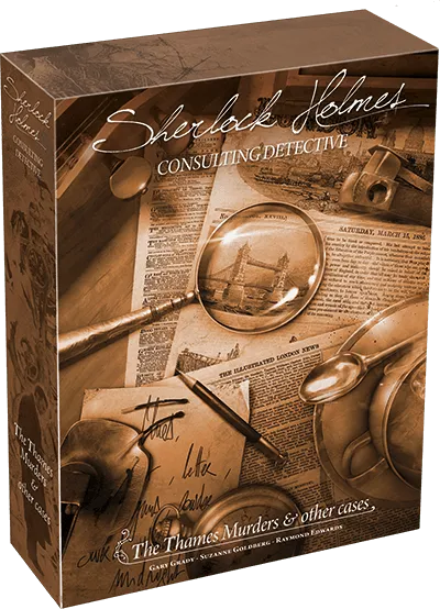 Brain-Games.lv galda spēles Sherlock Holmes Consulting Detective: Thames Murders & Other Cases