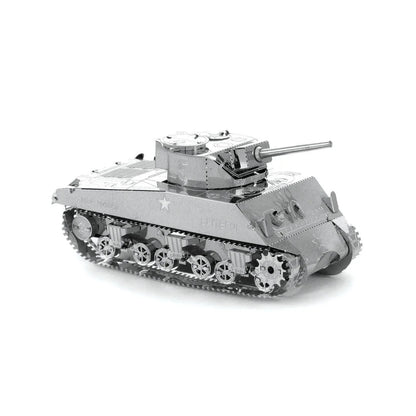 Brain Games LV Mēroga modelis Sherman Tank, metāla konstruktors