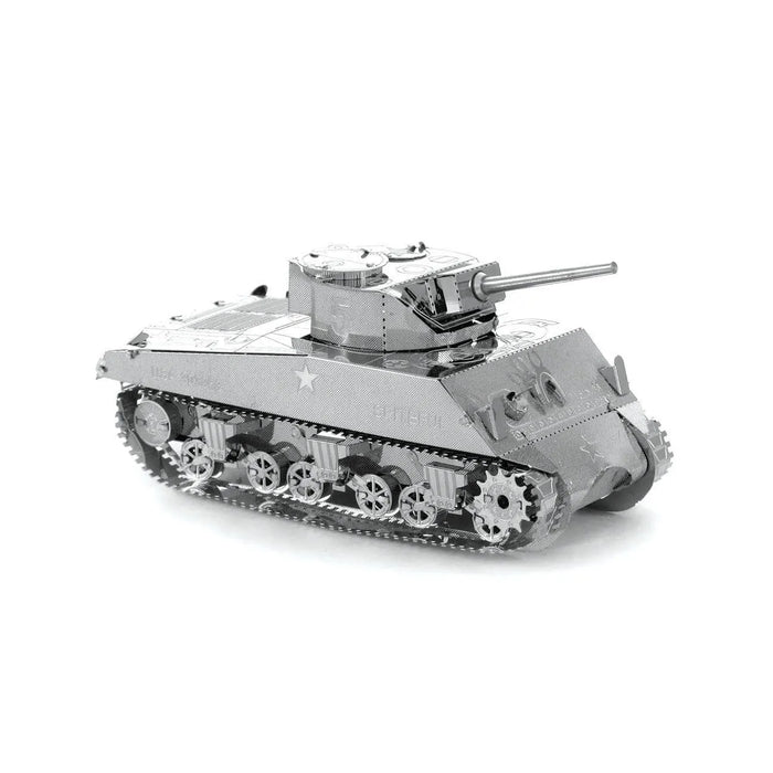 Brain Games LV Mēroga modelis Sherman Tank, metāla konstruktors