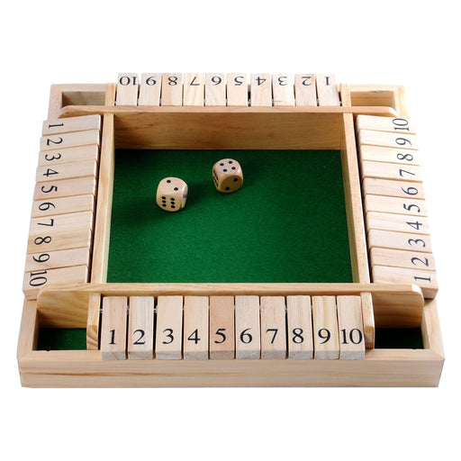 Brain Games LV Shut the box 4 players Rubberwood