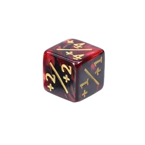 Counter Dice + (red + black)
