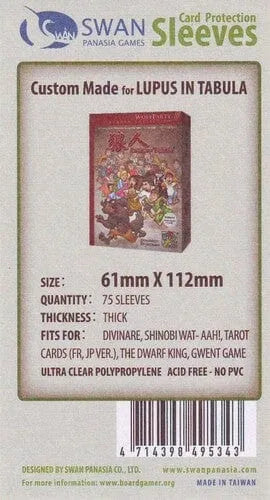 n/a n/a Sleeves 61x112