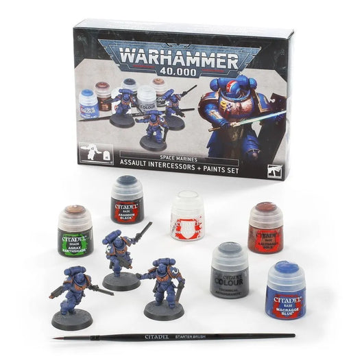 Brain Games LV Krāsošanas piederumi Space Marines: Assault Intercessors + krāsu komplekts