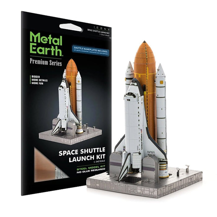 Brain Games LV Mēroga modelis Space Shuttle Launch Kit, Premium Series metāla konstruktors
