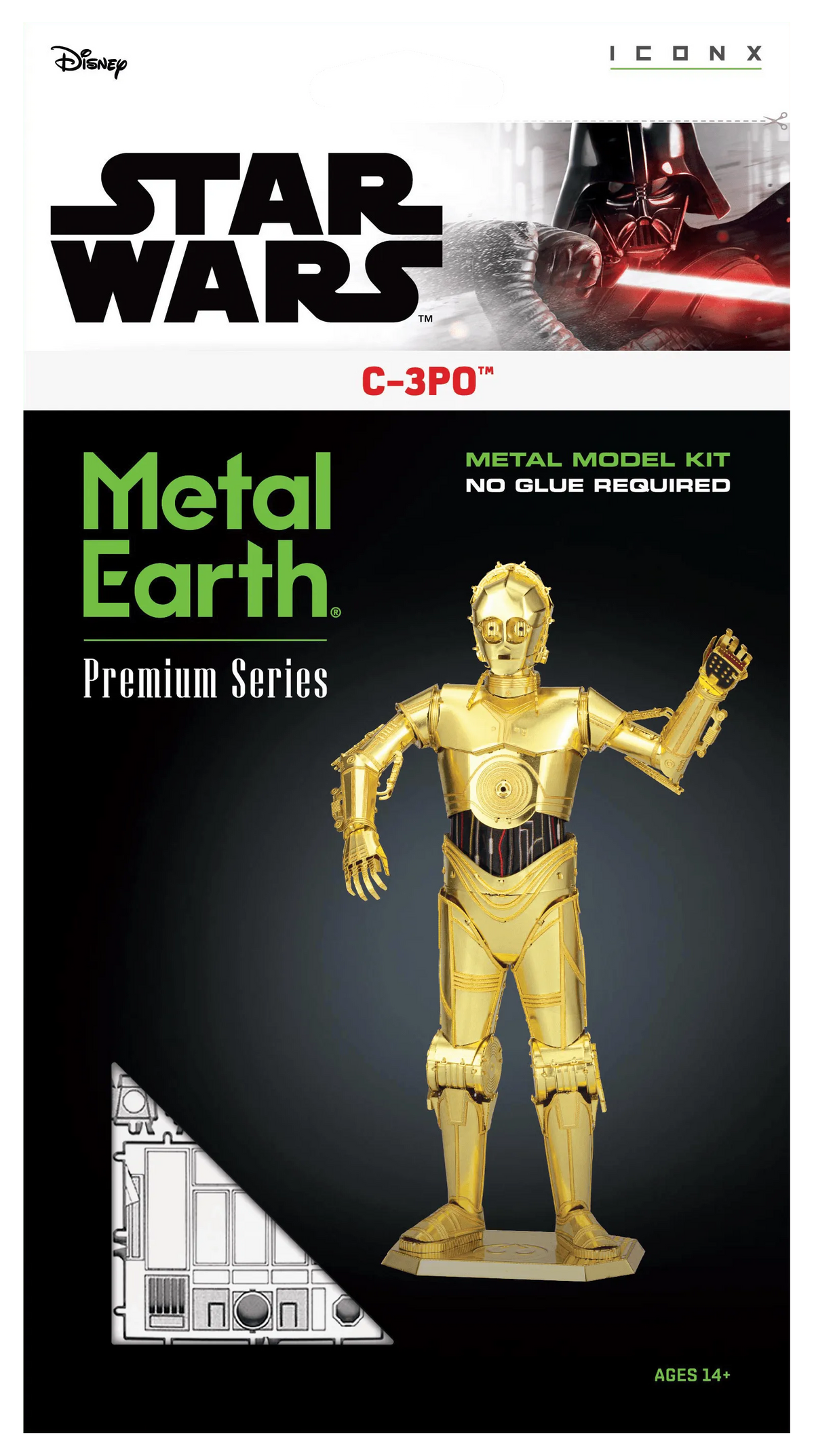 Brain Games LV Mēroga modelis Star Wars: C-3PO, Premium Series metāla konstruktors