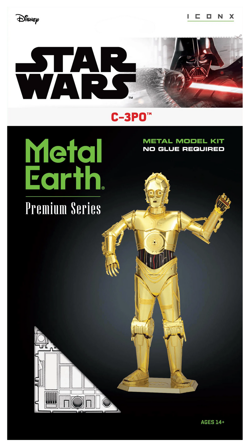 Brain Games LV Mēroga modelis Star Wars: C-3PO, Premium Series metāla konstruktors