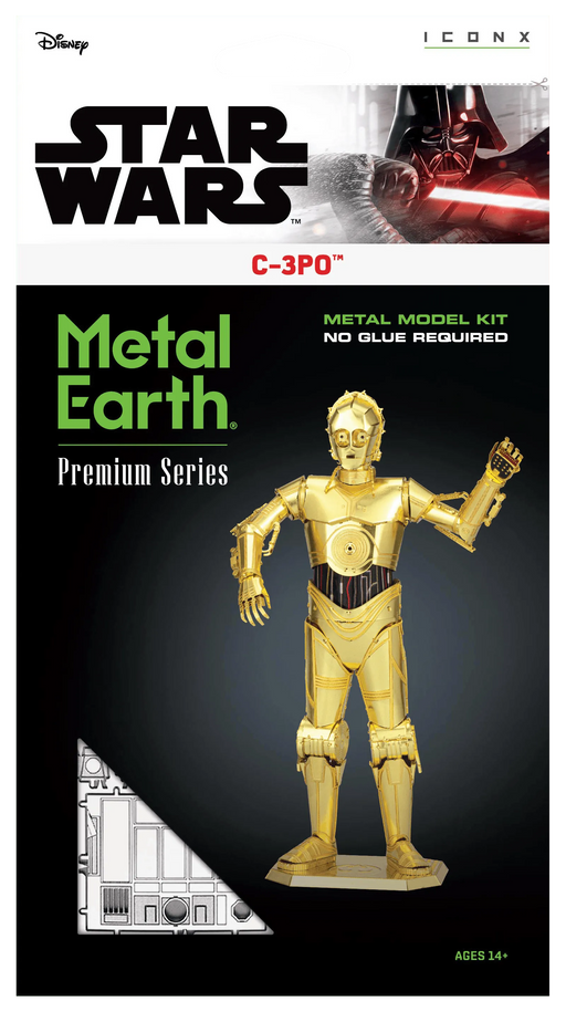 Brain Games LV Mēroga modelis Star Wars: C-3PO, Premium Series metāla konstruktors