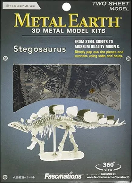 n/a Mēroga modelis Stegosaurus, metāla konstruktors