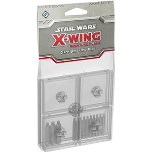 SW X-Wing Min Clear Bases & Pegs Exp Pa