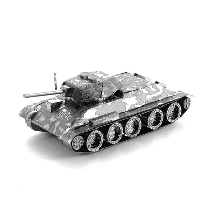 Brain Games LV Mēroga modelis T-34 Tank, metāla konstruktors
