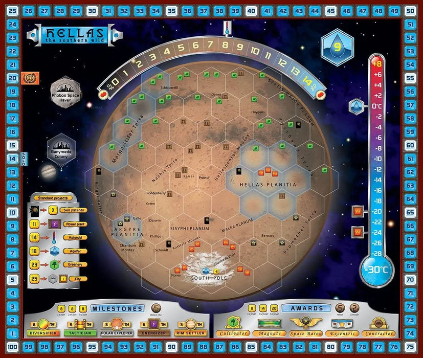 n/a galda spēles Terraforming Mars: Hellas & Elysium (paplašinājums)