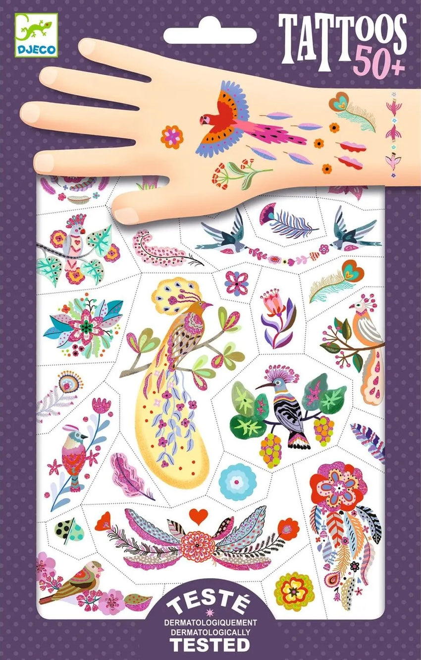 Brain Games LV Tattoos - Bright birds (50+ tattoos)