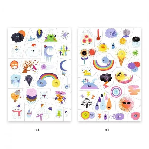 Brain Games LV Tetovējumi - Laikapstākļu emocijas (50+ tetovējumu)