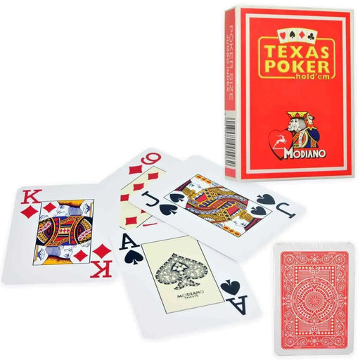 Brain Games LV Texas Poker kāršu komplekts Rosso