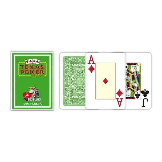 Brain Games LV Texas Poker kāršu komplekts Verde Chiaro