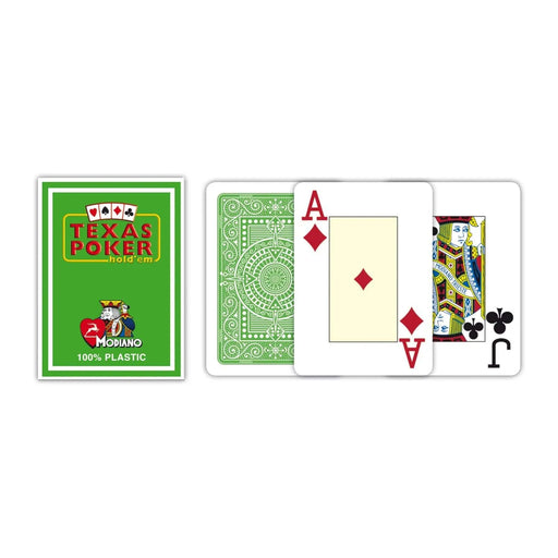 Brain Games LV Texas Poker kāršu komplekts Verde Chiaro