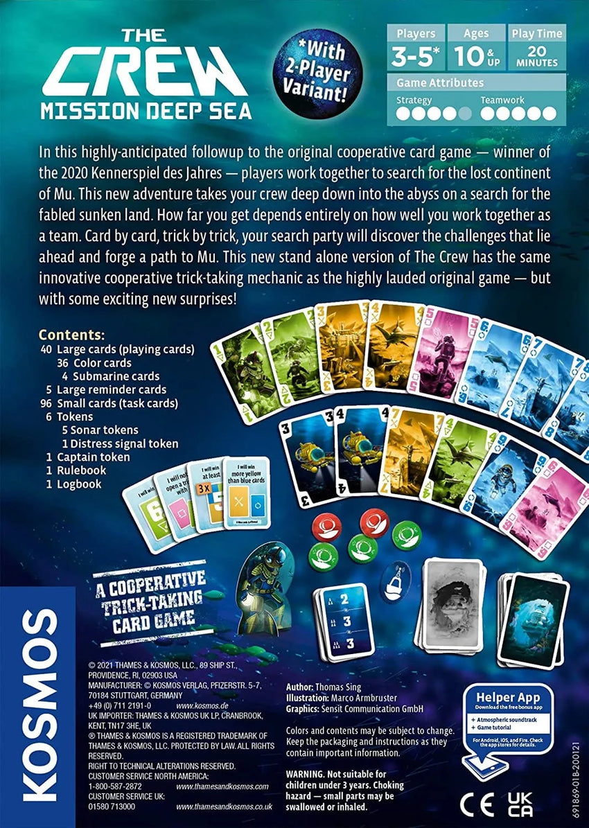 Brain Games LV galda spēles The Crew Mission Deep Sea