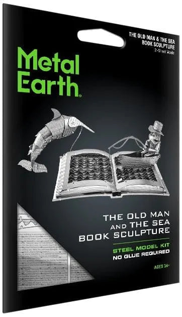 Brain Games LV Mēroga modelis The Old Man and the Sea Book Sculpture, metāla konstruktors