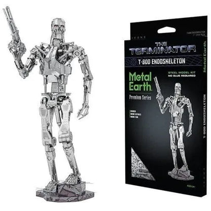 Brain Games LV Mēroga modelis The Terminator T-800 Endoskeleton, Premium Series metāla konstruktors