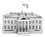 Brain Games LV Mēroga modelis The White House, metāla konstruktors