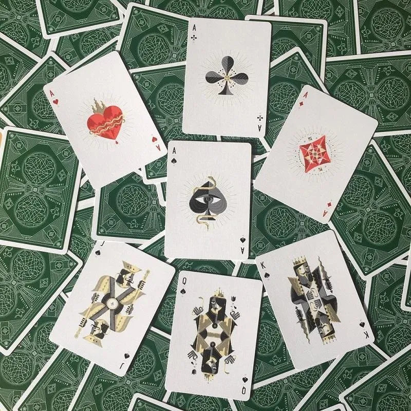 Brain Games LV THEORY11 GREEN NATIONAL PLAYING CARDS