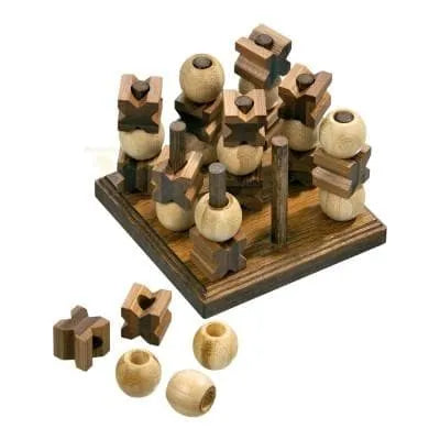 n/a galda spēles Tic Tac Toe, bambusa