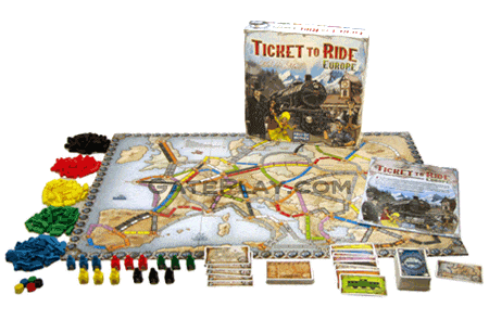 n/a galda spēles Ticket to Ride: Europe (pamatspēle)