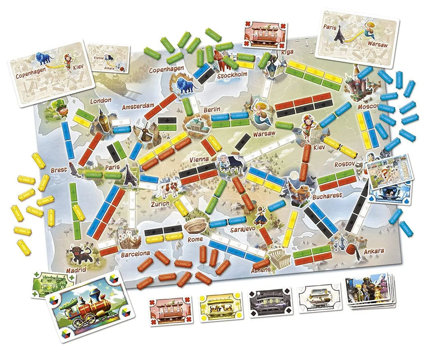 n/a galda spēles Ticket To Ride: First Journey (Europe) (Nordic)