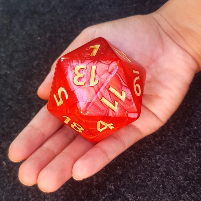 Titan 20-Sided Die 55mm – Red