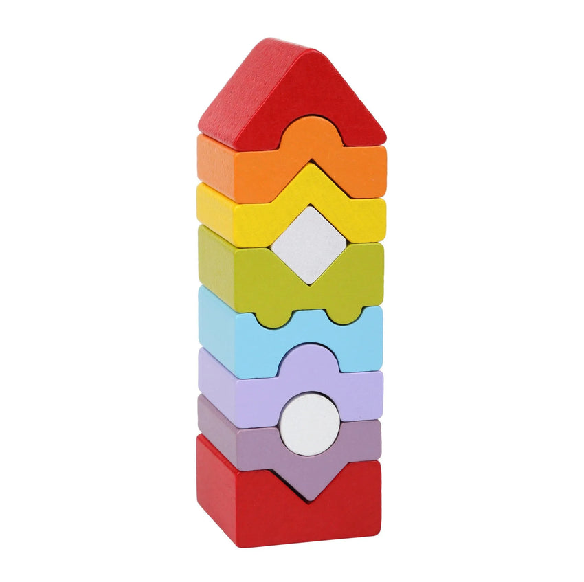 Brain Games LV Tower LD-10 / Piramīda Koka klucīšu komplekts TORNIS 10