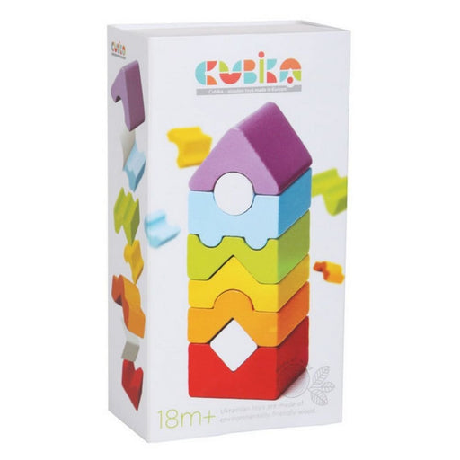 Brain Games LV Tower LD-12 / Piramīda Koka klucīšu komplekts TORNIS 12