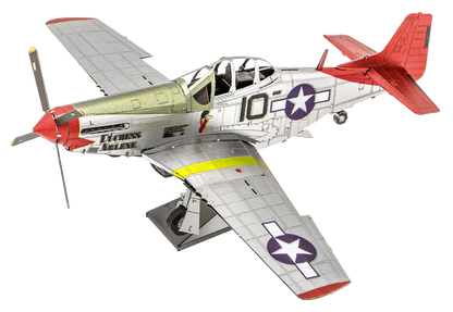 Brain-Games.lv Mēroga modelis Tuskegee Airmen P-51D Mustang, Premium Series metāla konstruktors