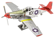 Brain-Games.lv Mēroga modelis Tuskegee Airmen P-51D Mustang, Premium Series metāla konstruktors