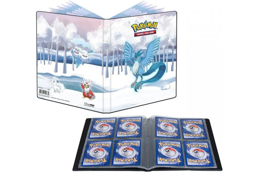 Ultra Pro Pokémon 4-pocketu albums ar ziemas meža dizainu un caurspīdīgām kabatiņām kāršu glabāšanai.