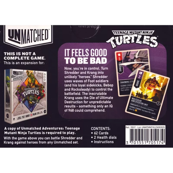 Unmatched - TMNT - Shredder vs Krang 