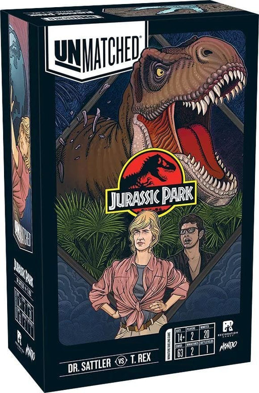 Brain Games LV galda spēles Unmatched Jurassic Park Sattler Vs T rex