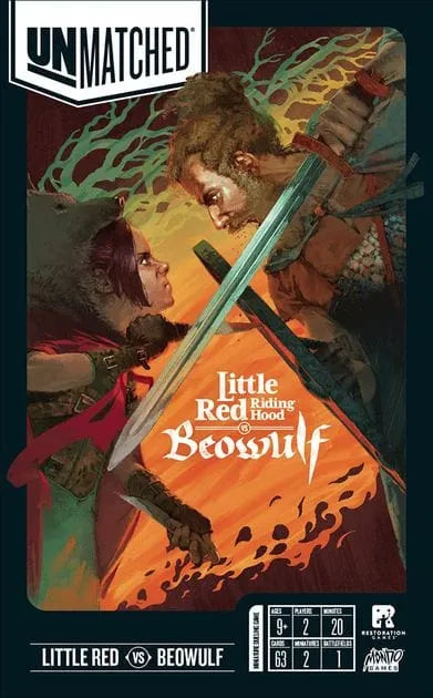 Brain Games LV galda spēles UNMATCHED: LITTLE RED RIDING HOOD VS. BEOWULF