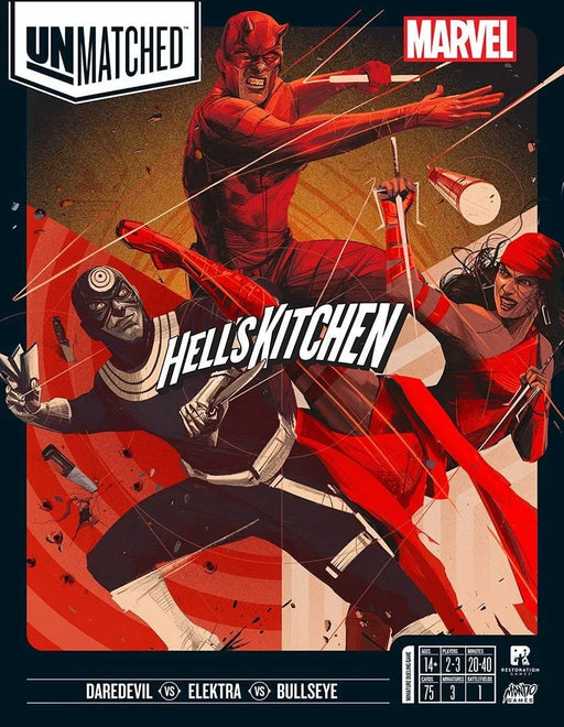 Brain Games LV galda spēles Unmatched Marvel Hell's Kitchen