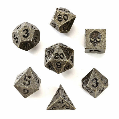 Brain Games LV Unseeli Tiny RPG Dice Set Ancient Bronze