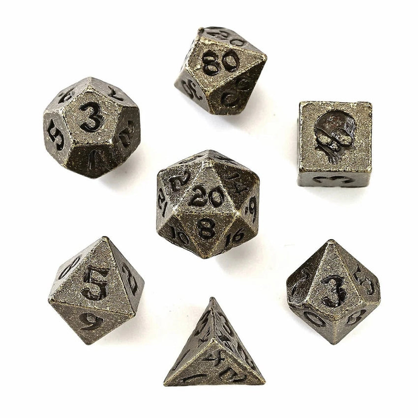 Brain Games LV Unseeli Tiny RPG Dice Set Ancient Bronze